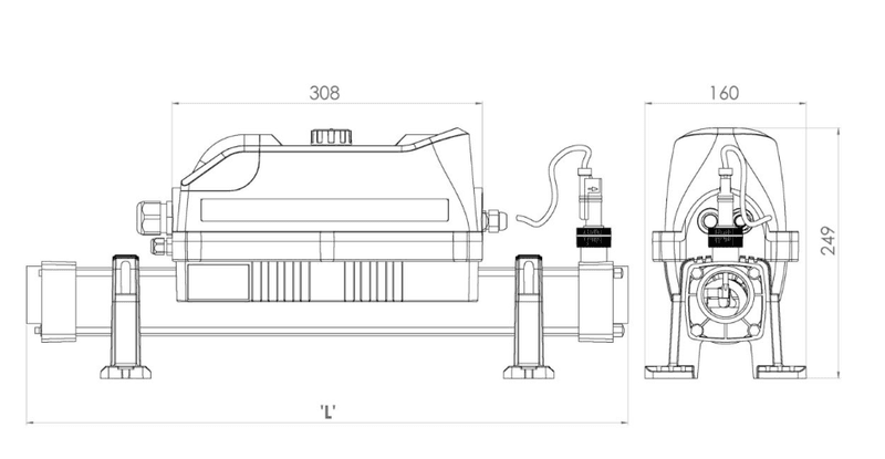 CYGNET AQUATIC TITAN HEATER - 2KW ANALOG