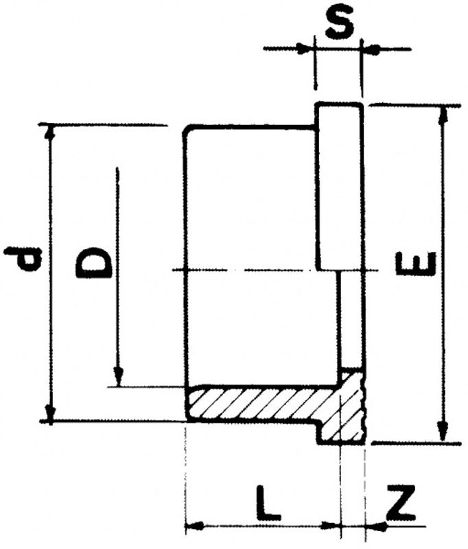 Pvc Limflens | Krage Stubflange Ø90mm