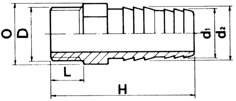 Pvc Slangestuss/Lim | Ø10mm PN16