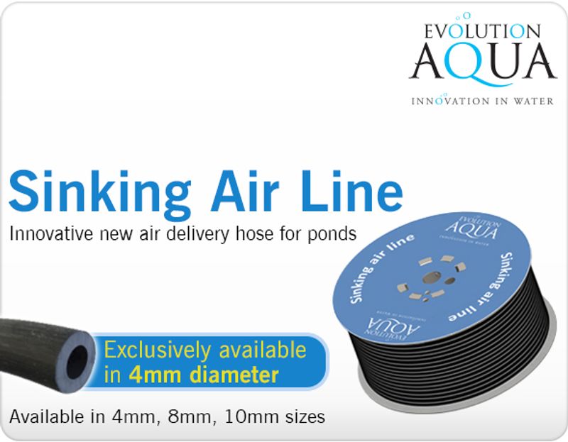 LUFT SYNKESLANGE PVC SORT Ø8MM