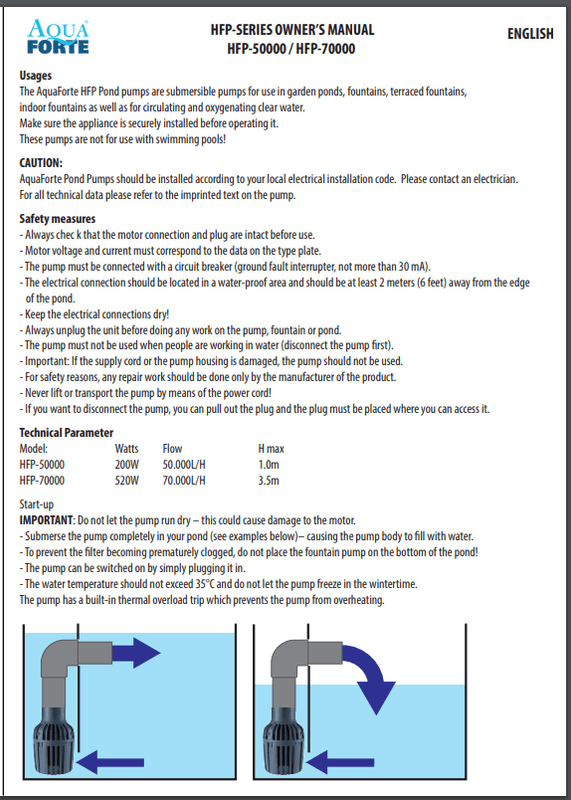 Aquaforte Volumpumpe | HFP-50000
