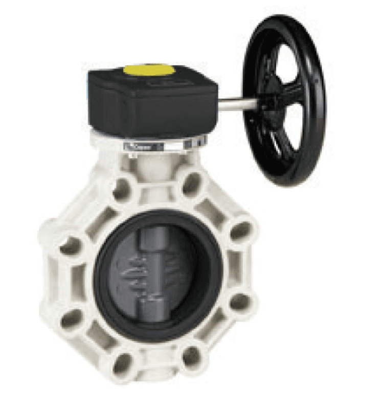Spjeldventil Industri Serie PVC Ratt | Ø 63-315mm