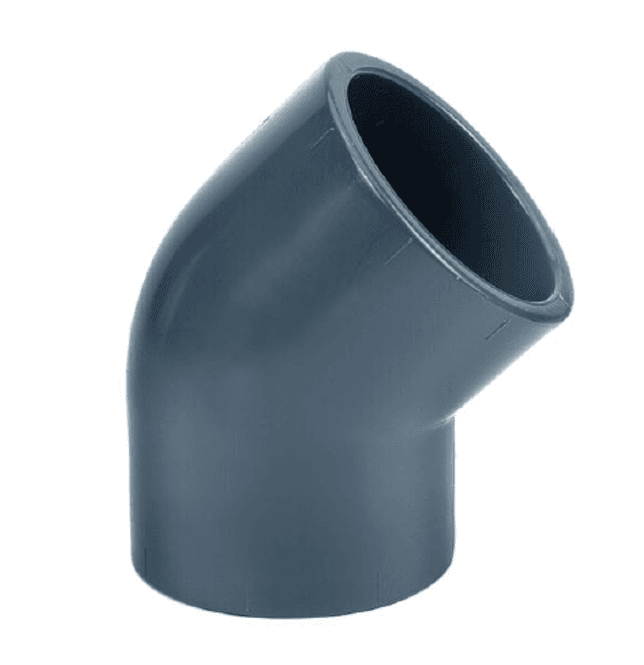 Hovedbillede PVC Albue | Ø90mm 45° PN16