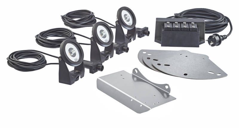 Oase Lys Set | Flytende Fontene  Hvit 