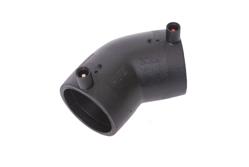 PE100 ELEKTROSVEIS ALBUE 45° Ø32-180MM