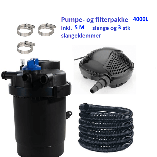 Hovedbilde Pumpe og Filterpakke | 4000L