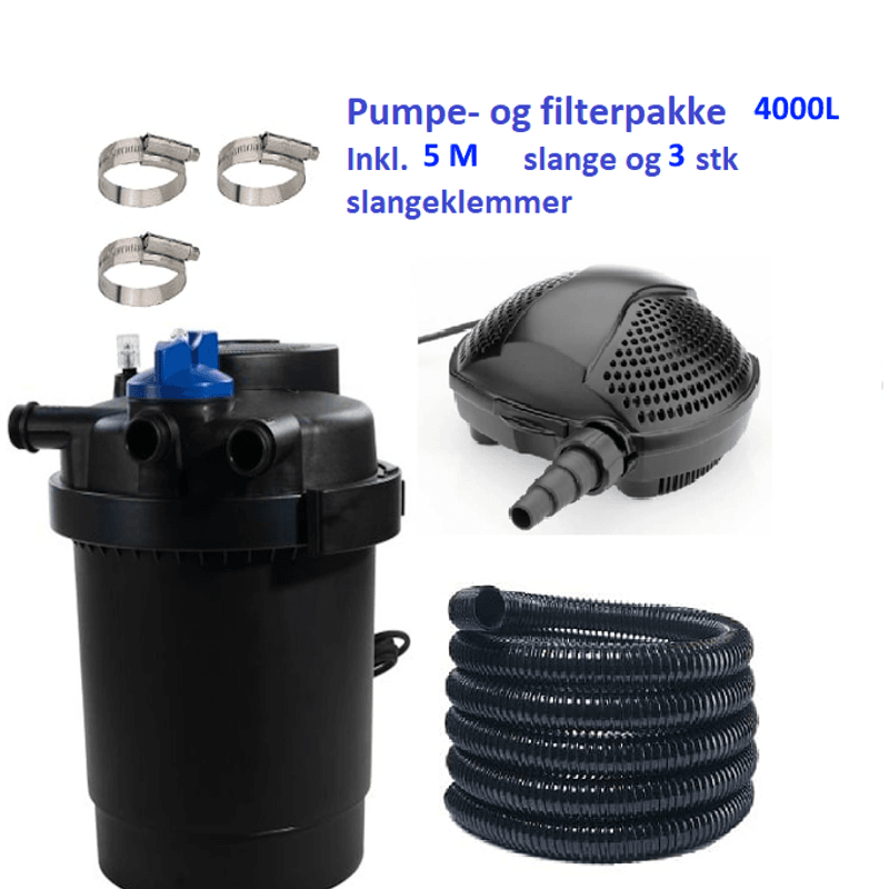 Pumpe og Filterpakke | 4000L